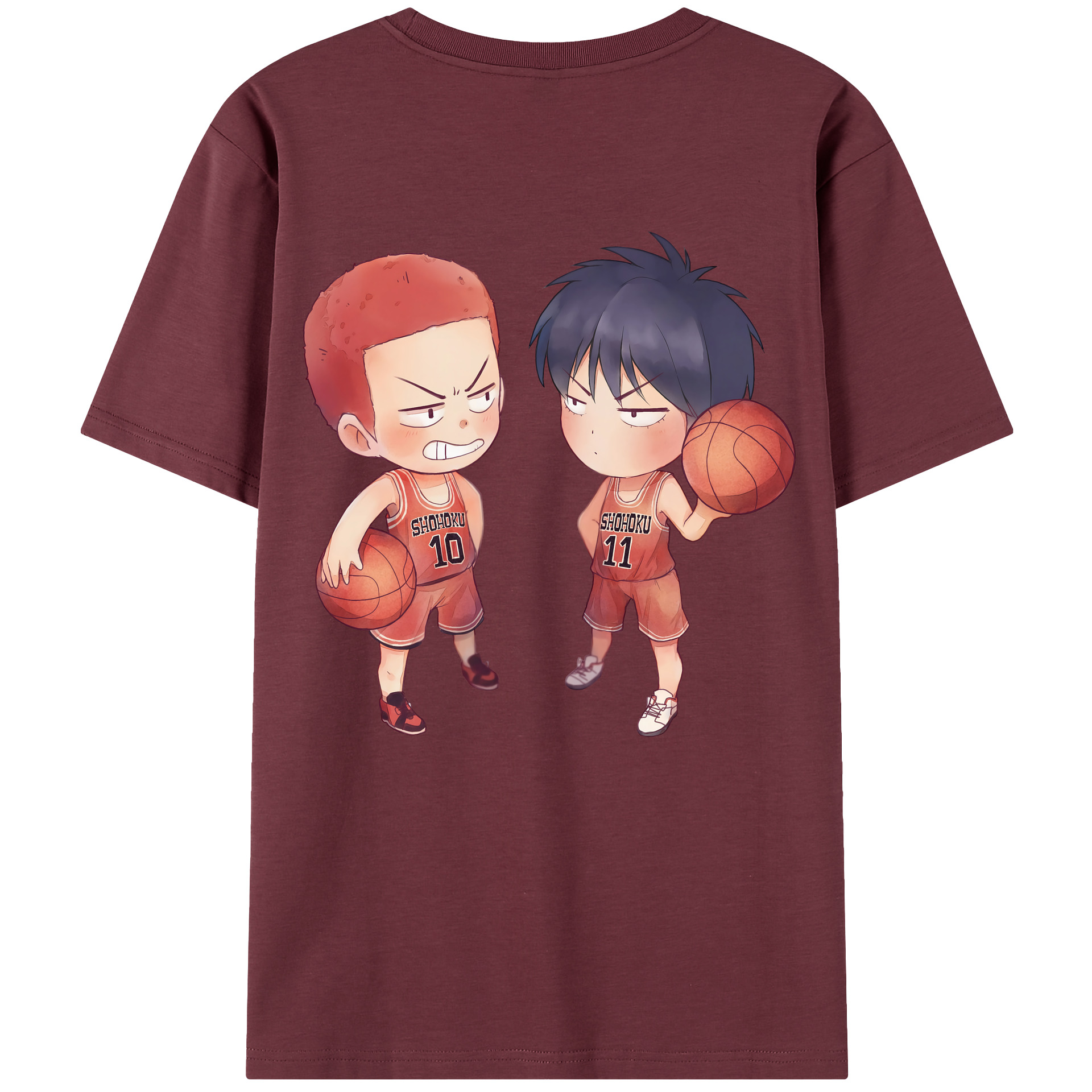 SLAM DUNK／スラムダンク 綿100％半袖Tシャツ（背面プリント）
